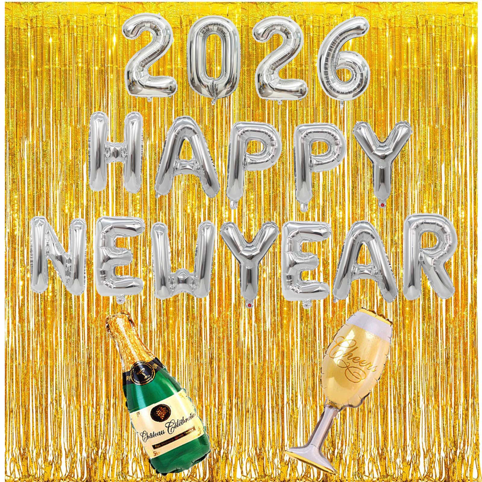 Happy New Year ナンバーバルーン新年 楽天市場】2026 新年会 飾り付け 2026 HAPPY NEW YEAR SET