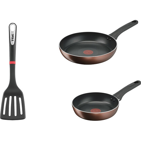 【直送】ティファール T-fal IHモカ 3点セット 15317 IH対応 ガス火対応 フライパン 20cm 26cm ターナー フッ素コーティング こびりつきにくい 耐久性 新生活 引越し祝い プレゼント 贈り物 ギフト|GIFT WAY店