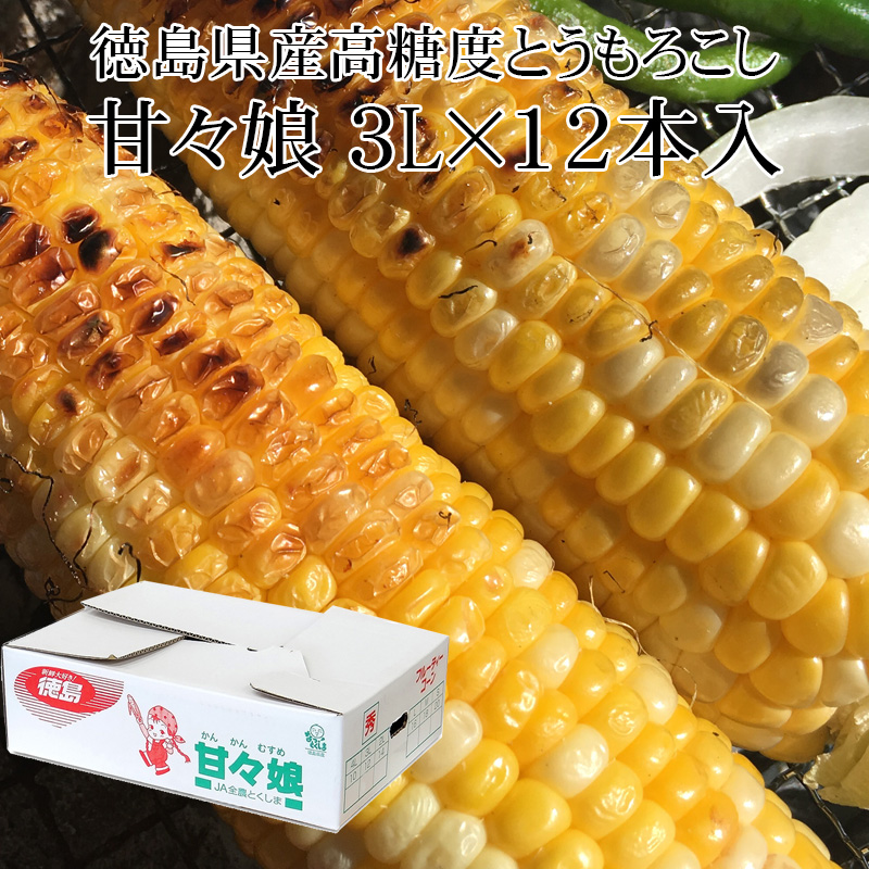 楽天市場】徳島県産 甘々娘(かんかんむすめ) 秀品 3L×12本入 高糖度