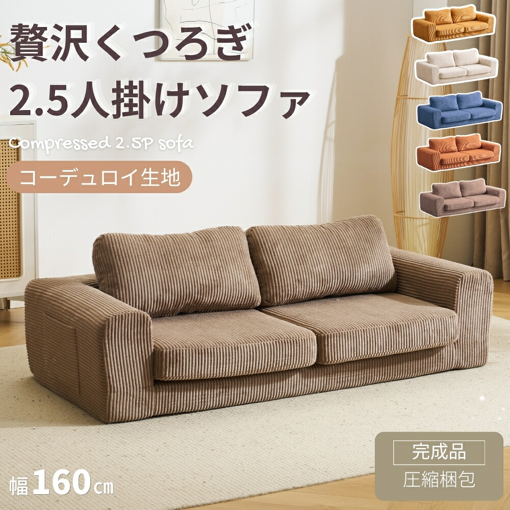 【全品P5!!7/26まで】ソファベッド 二人掛け 2.5人掛け 組立不要 ローソファ フロアソファ 完成品 高反発ウレタン 密度28D 圧力分散 枕付き 来客対応 コンパクト 一人暮らし用｜GIGA家電専門店