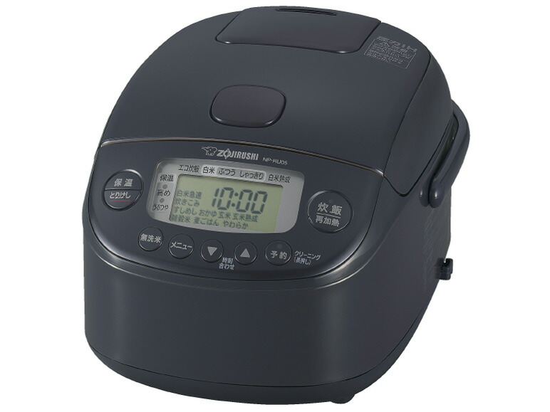 ZOJIRUSHI(象印) NP-RU05-BZ 圧力IH炊飯ジャー 極め炊き 3合炊き スレートブラック