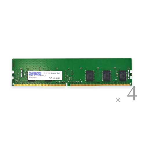 アドテック DDR4-2400 UDIMM 8GB 4枚組 ADS2400D-H8G4 :20230727045709