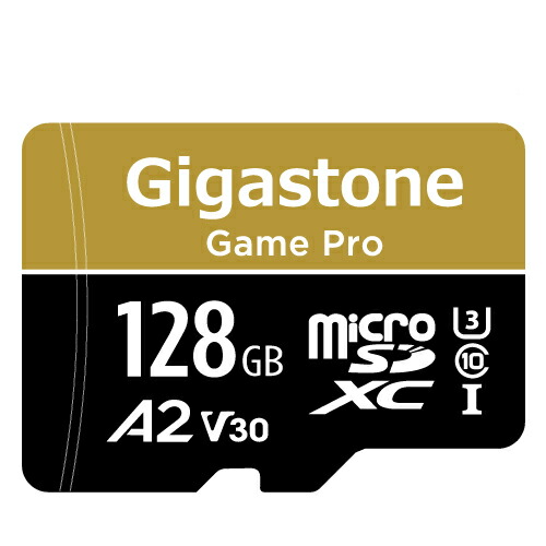 【Switch 1専用】GIGASTONE マイクロsd歌留多 128GB Game Pro microSDXC UHS-I A2 V30 U3 C10 100MB/s Ultra 固定ディスク 4K 録画媒体録画 行動写真機 運動競技写真機 4K Ultra 固定ディスク 画像 SDアダプタ1枚付き添い人 貨物輸送無料【5年資料引きもどす・無償取り替えっこ引き請ける】