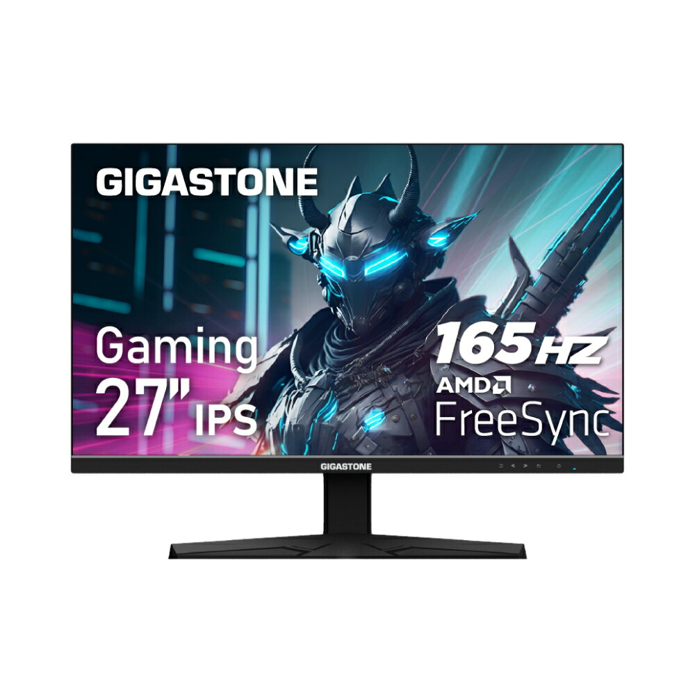 GIGASTONEゲーミングモニター IPS 165サイクル AMD FreeSync相応う FHD 1920x1080 1080P 178°広広とした可視性角 ひな形受け答え パソコン管する金棒引き内蔵 青碧点火装置楽にする 万物の霊長科学技術角度合わせる VESA相応う(100x100粍) 管する手相応う DP \u0026HDMI (27型)