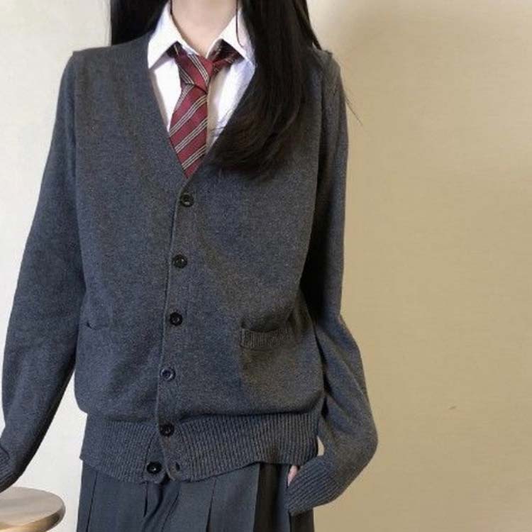 全5サイズ5色 送料無料 Jk Jk制服 Vネック カーディガン グレー スクール スクールセーター セーター ニット ネイビー ブラック ベージュ ホワイト 中学 中学生 入学 制服 女の子 学校 学生服 男の子 男女兼用 通学 高校 高校生 在庫あり 即納 スクール