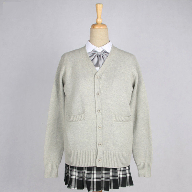 高品質全10色 6サイズ ニット スクールセーター 中学生 高校生 制服 セーター 送料無料 スクール 中校生 Vネック コット カーディガン
