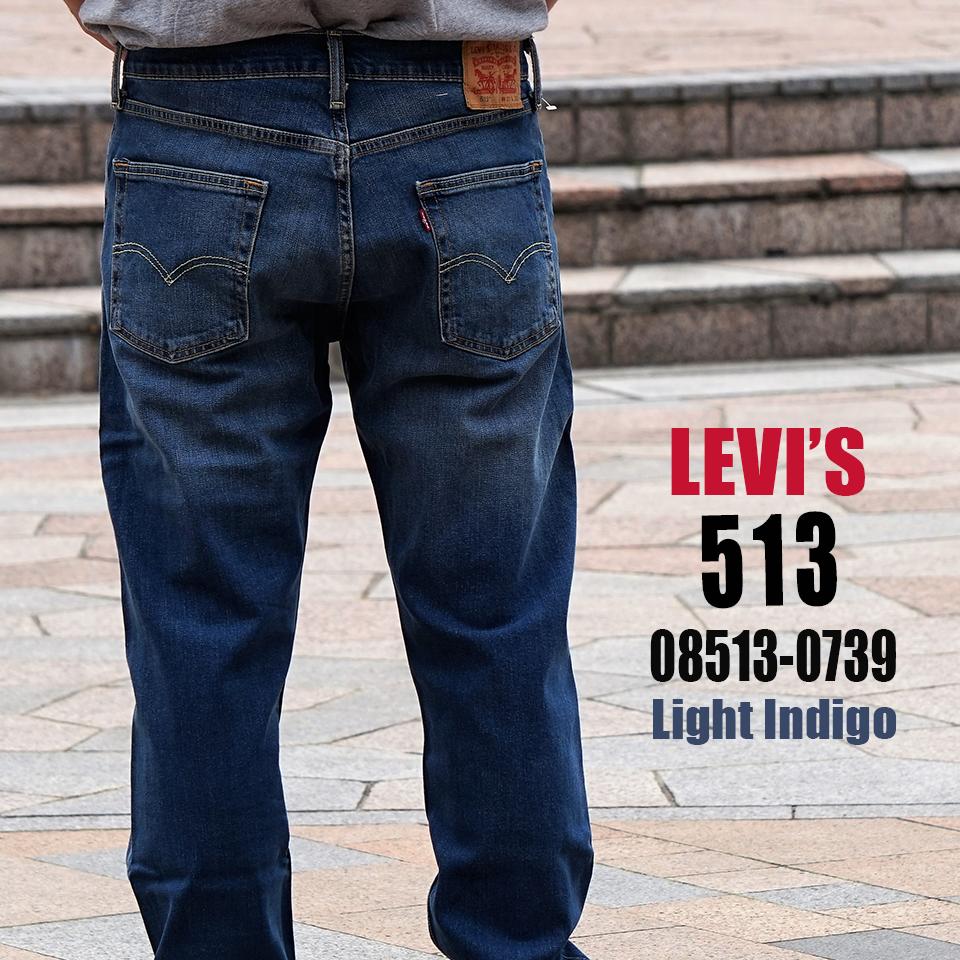 楽天市場 Levi S リーバイス 513 スリムストレートフィット ジーンズ ライトインディゴ セール Gigen 楽天 市場店