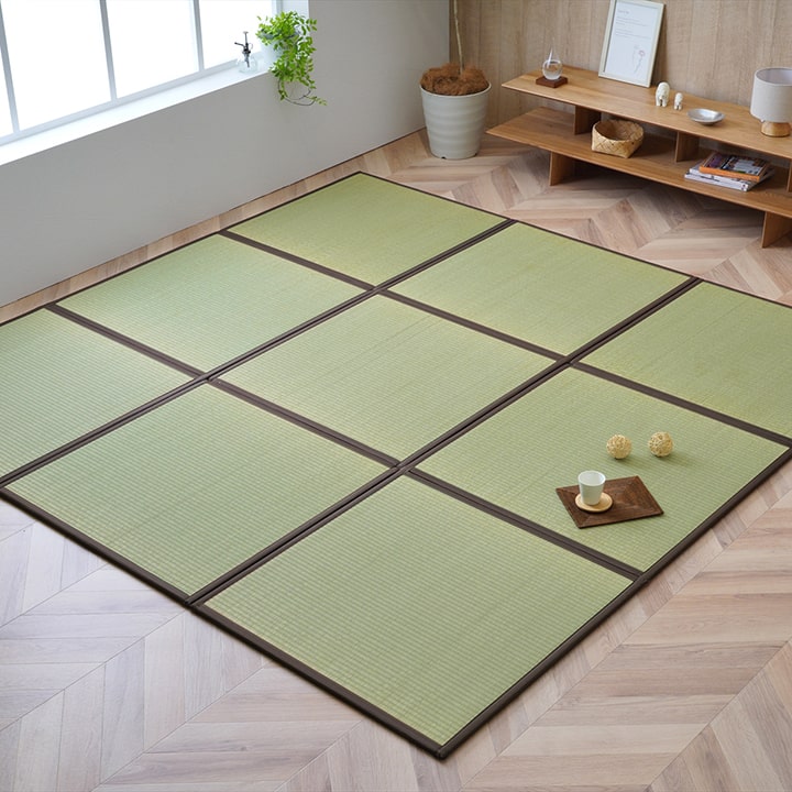 天竜 置き畳 ユニット畳 システム畳 い草 国産 日本製 和室 フローリング対応 軽量 軽い ジョイント お手入れ簡単 夏 抗菌防臭 調湿 消臭 空気清浄 汚れにくい