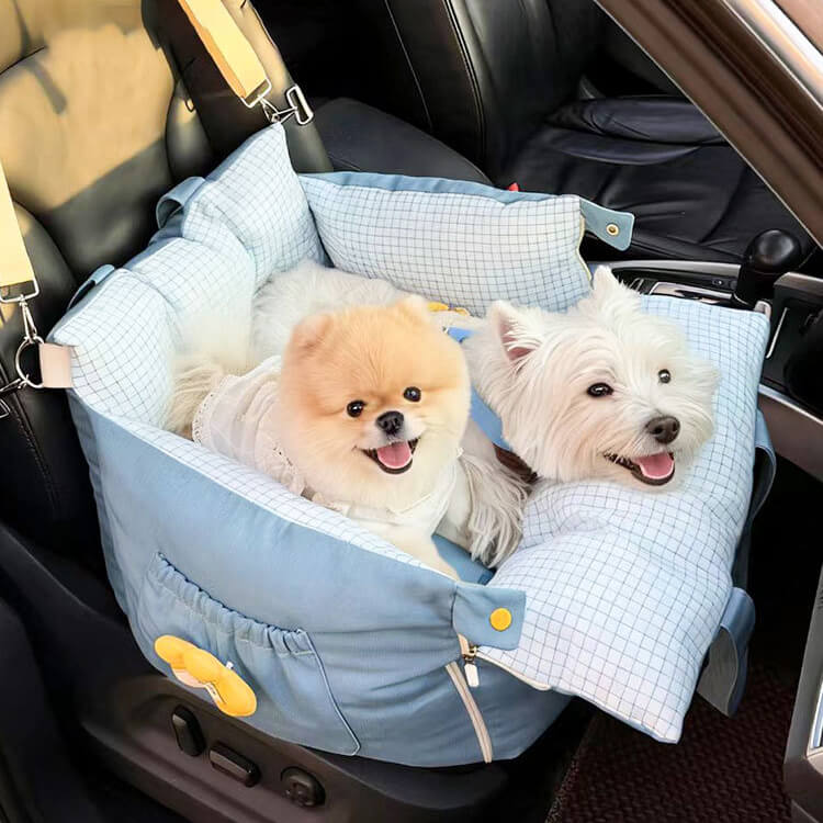 愛玩動物 運転臥榻 運転ボックス席 犬 猫 車載用 お出かけ キャリーバッグ ジーンズ 飛び出し押しとどめる ダブル先んじる付き添い人 手つだい席 うしろ側居敷き 鉄道車両臥榻 座布団 今めかしい 小型犬 中型犬 11kgまで 通年 オール時節