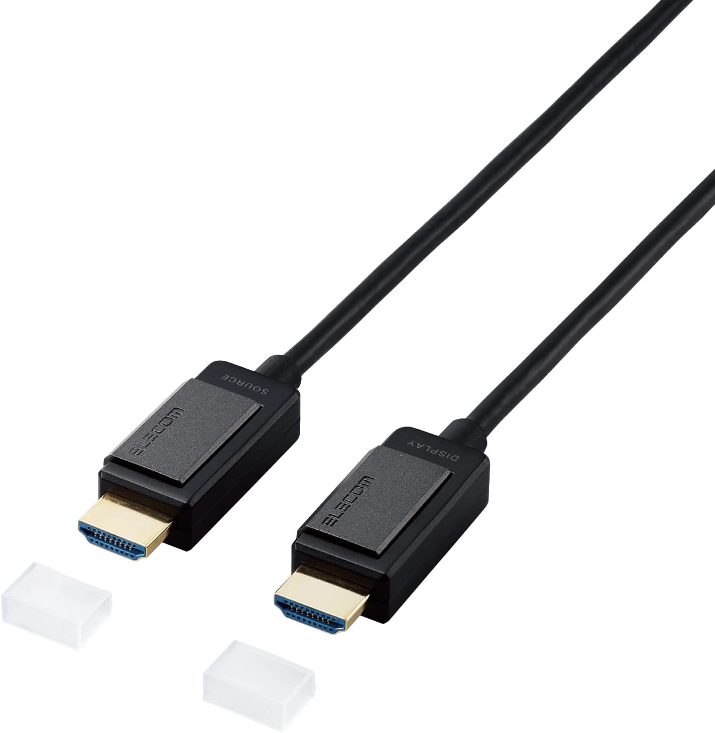 エレコム HDMIケーブル 長尺 20m 4K対応 アクティブオプティカル 無給電タイプ DH-HDLOA20BK ブラック