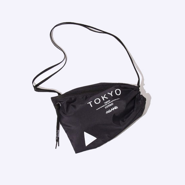 247円 正規取扱店 Alland オルランド オリジナル サコッシュ ナップバッグ アウトドア 山登り ポーチ ミニ カバン バッグ キャンプ ウエストバッグ ブラック 黒 シンプル レディース メンズ