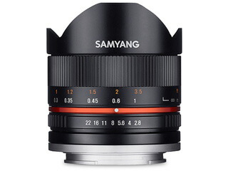※メーカー在庫僅少の為、納期にお時間がかかる場合があります。 SAMYANG サムヤン 8mm F2.8 UMC FISH-EYE II (ブラック) キヤノンM用 ※受注生産のため、キャンセル不可 魚眼レンズ 【受注後、納期約2～3ヶ月かかります】
