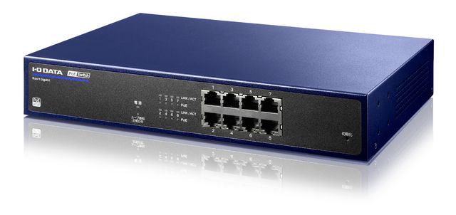 I・O DATA アイ・オー・データ IEEE802.3at（Type2）相応う8界面PoE取り替えっこ BSH-GP08MB