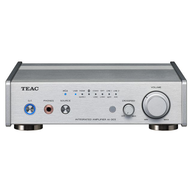 ※当店在庫僅少、次回納期26年1月下旬以降 TEAC ティアック AI-303-S シルバー USB DAC/ステレオプリメインアンプ 【当店はTEAC製品正規販売店です】 AI303