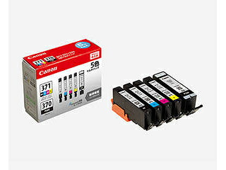 CANON キヤノン 【純正】【標準】インク BCI-371(BK/C/M/Y)+BCI-370 マルチパック BCI-371+370/5MP 0732C003