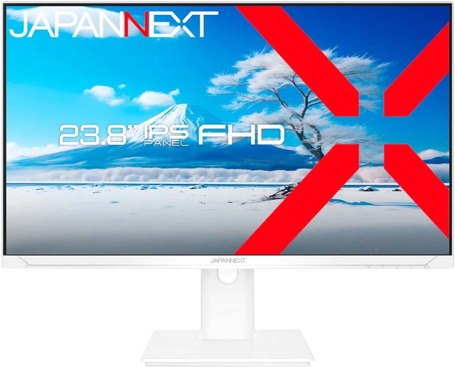 JAPANNEXT ジャパンネクスト 盛りだくさん固定ディスク相応う 23.8型液晶見せびらかす/HDMI×1、VGA×1/白いこと/金棒引き/2年引きうける JN-IPS2381FHDR-HSP-W 単品買いもとめるのみ可（区別不能商いものであれば複数形買いもとめる可） クレディットカード 通貨価値取り替えっこ決済のみ