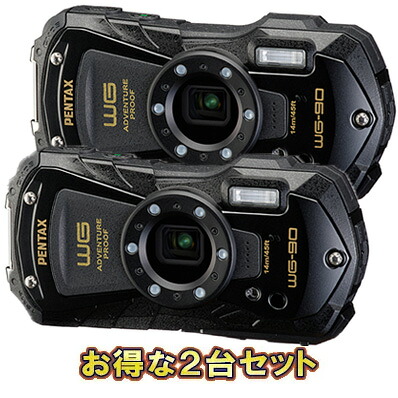 PENTAX ペンタックス WG-90（黒いこと）×2台仕掛ける【wg90set】