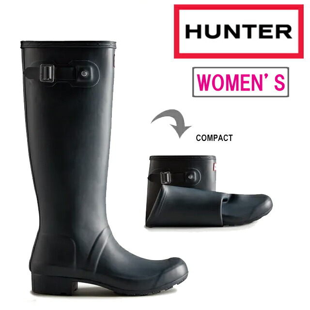 HUNTER【新品】ORIGINAL TOUR ブラック WFT2210RMA レディース オリジナルツアー ブーツ - ブラック