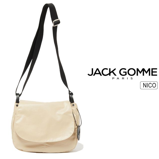Jack Gomme ジャックゴム NICO【SABLE】24H1569.LV02A フラップ付きショルダーバッグ 【正規販売店】｜GIMMICK