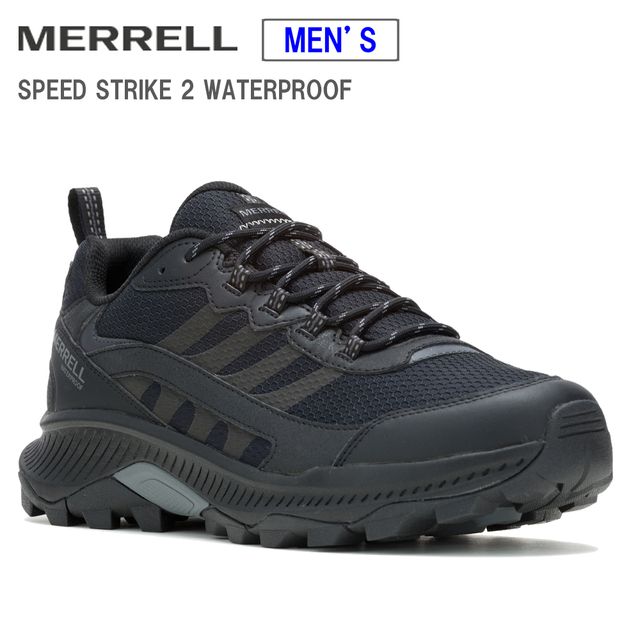 メレル MERRELL 【メンズ】素早さストライク2 お水校正刷り 【黒いこと】 M037841 SPEED STRIKE 2 WATERPROOF