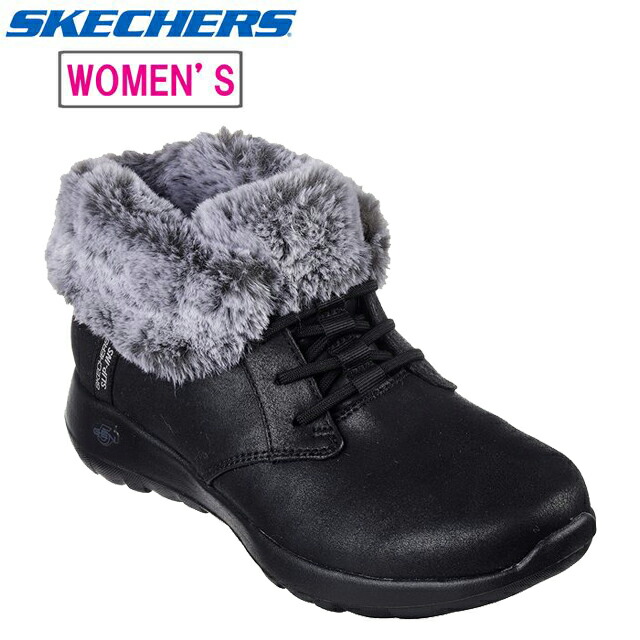 SKECHERS/スケッチャーズ 【レディース】オンザゴージョイ コージーチャーム【黒いこと/薄墨色】 144803