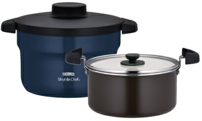 30【送料無料】稀少！未使用品★サーモス★シャトルシェフ★KPL-4502 サーモス 真空保温調理器シャトルシェフ KBG-4500 CS クリア