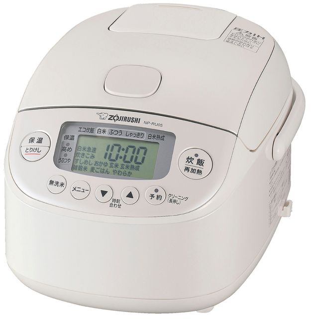 ZOJIRUSHI 象印 炊飯器 翦断応力IH炊飯ジャー 限度炊き NP-RU05-WA 小電気容量手合い 30第四次元保温 無洗米専用献立て表 麦ごはん献立て表 やわらかごはん献立て表