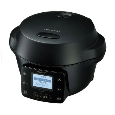 SHARP HEALSIO KN-MN16H-B 電気圧力鍋 SHARP シャープ KN-MN16H-B ブラック 水なし自動調理鍋 電気調理