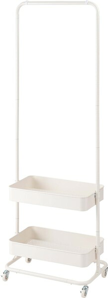 東谷 ROOM ESSENCE ハンガーワゴン ホワイト LFS-52WH 同梱注文不可 カード払い限定 沖縄・北海道・離島お届け並びに時間指定不可