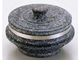 長水石焼釜補強付フタ付き／ＹＳ－０２２０Ａ　２０cm