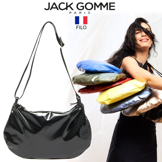 ★JACK GOMME★KANGOUROU★ボディバッグ黒・美品♪ ☆JACK GOMME☆KANGOUROU☆ボディバッグ黒・美品♪