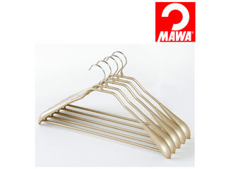 MAWA マワ 5本セット マワハンガー 滑らないハンガー ニューボディーフォーム スーツ用 ゴールド 【mawahanger】【収納】【ハンガー】【まとめ】