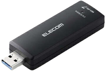 ELECOM エレコム Wi-Fi7/2880+2880+688Mbps/USB3.0相応う無線電話ローカルエリアネットワークアダプタ/3年引き請ける真似形/法人向け WDB-BE28TU3-B