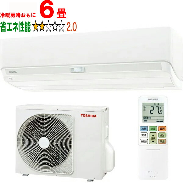 TOSHIBA ルームエアコン 6畳用 RAS-E225E6R TOSHIBA ルームエアコン 6畳用 RAS-E225E6R 家電 d4297 TOSHIBA