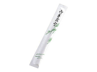 白揚８寸紙立ちふさがる箸 松葉柄 楊枝入 （１入れもの４０００膳入）