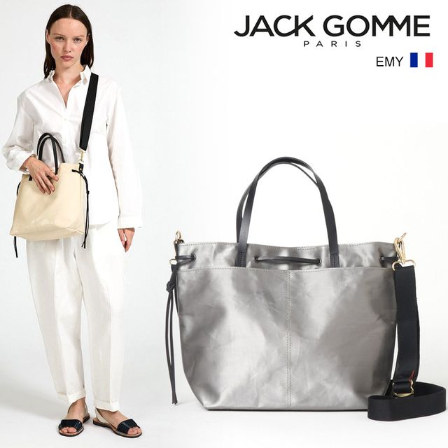 Jack Gomme ジャックゴム ATELIER LIN EMY【SILVER】2WAY ショルダーバッグ はっ水生地　 00000042510109 25E1794.ATL_EMY 【正規販売店】