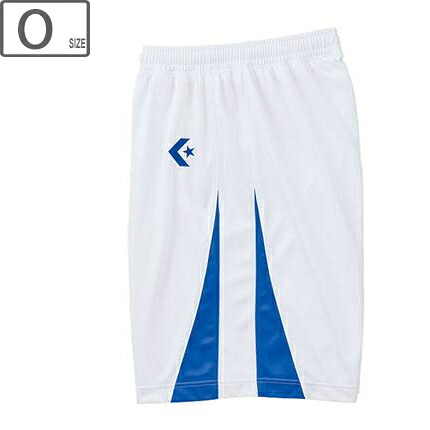 CONVERSE コンバース 【メンズ】ゲームパンツ【ホワイト/Rブルー】【Oサイズ】CB251801-1125 吸汗 速乾 日本製