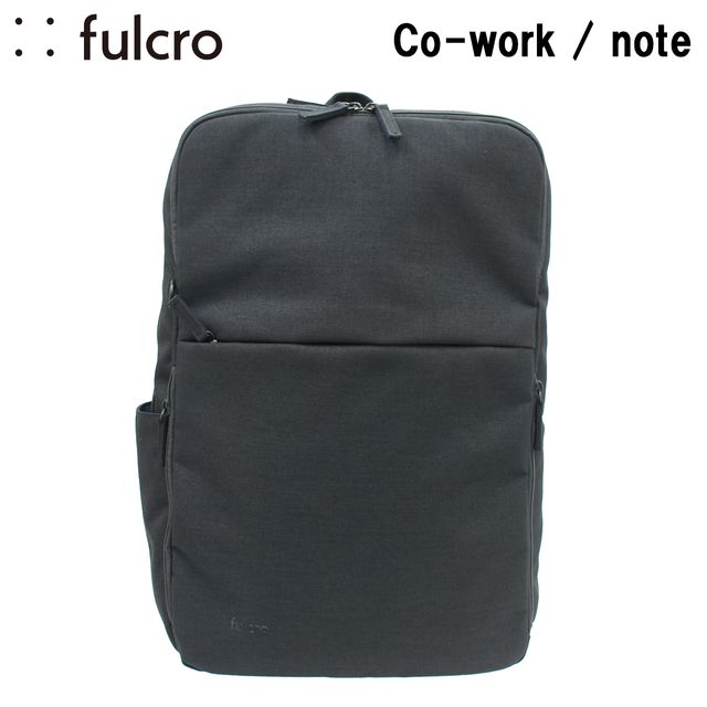 fulcro フルクロ Co-work note バックパック 【17L】【ブラック】 fma-0035 15インチPC ビジネス撥水