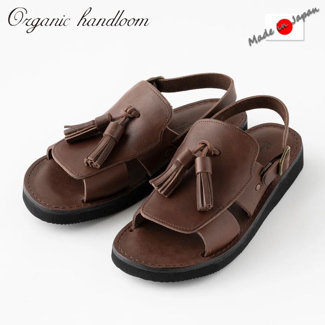 organichandloom オーガニックハンドルーム 【ユニ一発やる】ランベス 【靉靆たる赤銅色】 OH022208 タッセルサンダル LAMBETH