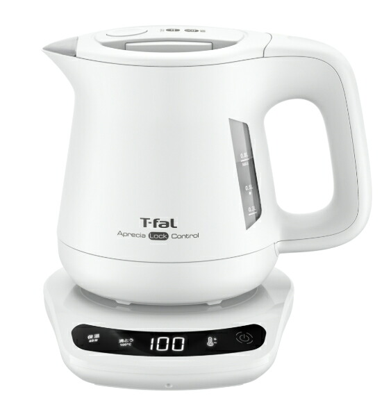 T-fal ティファール KO8601J0　アプレシア ロック コントロール ホワイト 0.8L【※当店の在庫はリコール対象外の商品です。】