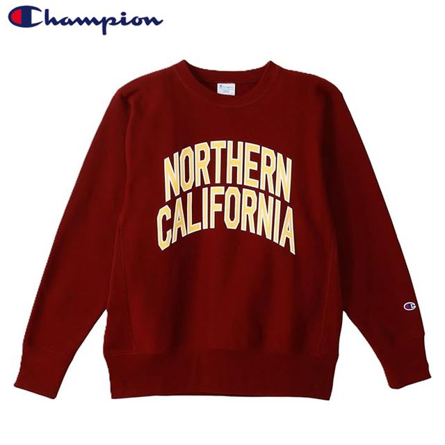 champion チャンピオン 【メンズ】リバースウィーブ(R) クルーネック スウェットシャツ 【バーガンディー】 C3-C027 ラバープリント 青単タグ|GIMMICK