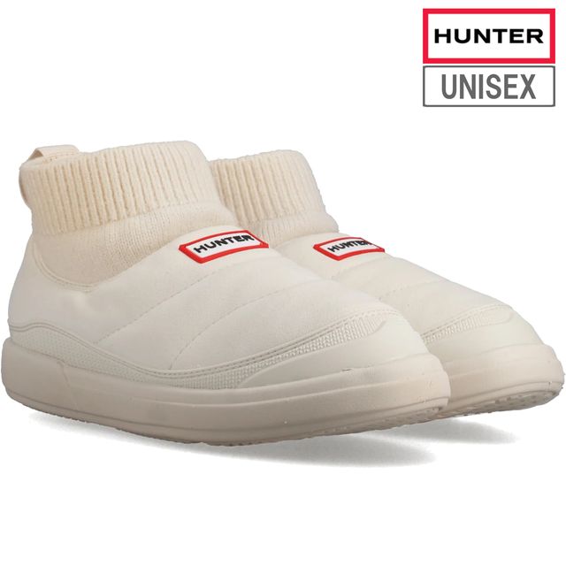 HUNTER ハンター 【レディース】インアウト フェイクスエード ニッティド カフ ブーティ 【シェイデッド ホワイト】 UFS7115REN INOUT FAUX SUEDE KNITTED CUFF｜GIMMICK
