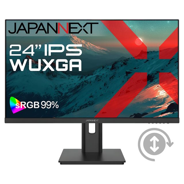 JAPANNEXT ジャパンネクスト IPSダイアログボックス召しかかえる WUXGA相応う24型液晶見せびらかす 画面昇降 回転させる 2年次引きうける JN-IPS24WX-HSP 単品買いもとめるのみ可（区別不能商いものであれば複数形買いもとめる可） クレディットカード 通貨価値取り替えっこ決済のみ