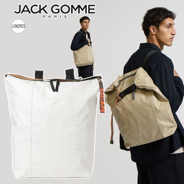 Jack Gomme ジャックゴム LONDRES【WHITE】バックパック リュック ESCAPE ORIGINAL はっ水生地 25E1706.ESO_LONDRES 10062012510304 【正規販売店】