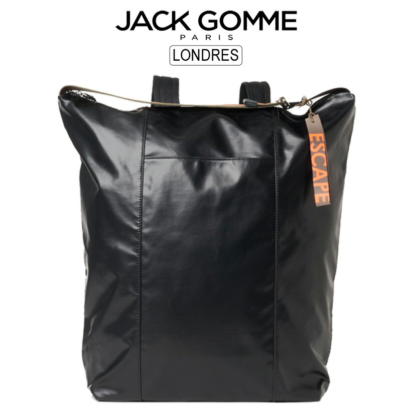 Jack Gomme ジャックゴム LONDRES【BLACK】バックパック リュック ESCAPE ORIGINAL はっ水生地 25E1706.ESO_LONDRES 10062012510304 【正規販売店】