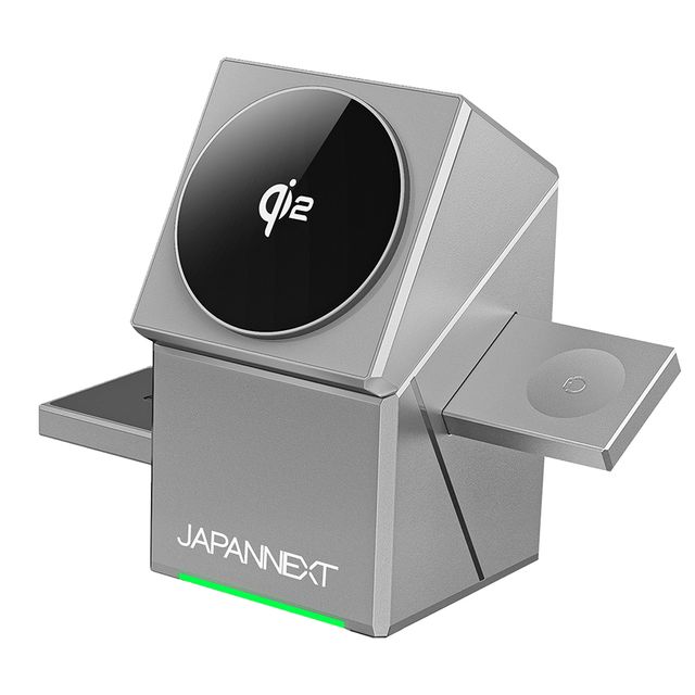JAPANNEXT ジャパンネクスト チャージャー 2年保証 JN-CG-15SQ3N1 シルバー 単品購入のみ可（同一商品であれば複数購入可） クレジットカード 代金引換決済のみ｜GIMMICK