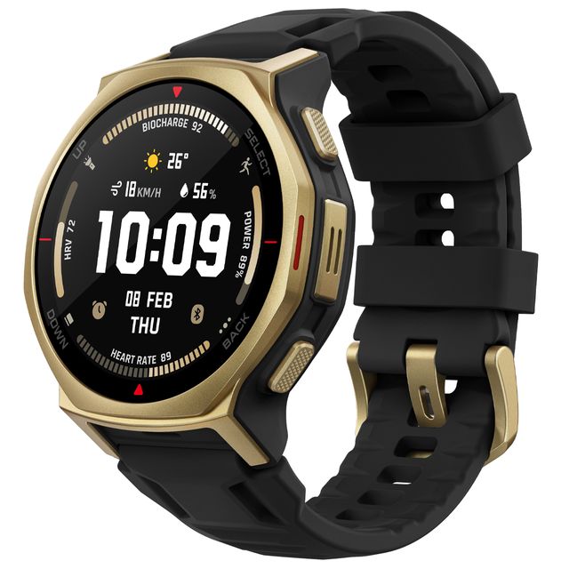 amazfit アマズフィット 【継続期間押さえる通貨価値】T-Rex 3 Pro 44粍 【黒いことゴールド】 sp170079-C238 サファイア硝子 チタンアロイ製 デュアル流行り物懐中照明ランプ ティーレックス3 労働者階級