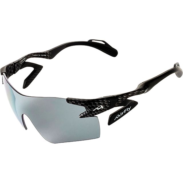 Airfly エア湖飛球 【ユニ一発やる】鼻パッドのない運動競技黒眼鏡 AF-301 C-33WV 【ひな形/炭素表現スタイル・水晶体/ポラライズド 薄墨色】 スポーツウェア・アクセサリー-スポーツサングラス-スポーツ・アウトドア