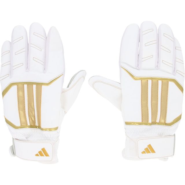 adidas アディダス 【一般用】【両手用】走塁用グローブ 【ホワイト×ゴールド】 LBG705