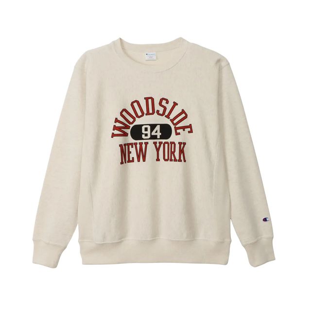 champion はやりっ子 【メンズ】リバースウィーブ(R)クルーネックスウェットシャツ 【オートミール】 26SS C3-D001